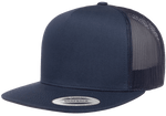 Yupoong 6006 Classic Trucker Snapback Hat, Flat Bill - Lot of 100 Hats - YP Classics®
