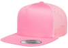 Yupoong 6006 Classic Trucker Snapback Hat, Flat Bill Hat with Mesh Back - YP Classics®