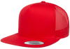Yupoong 6006 Classic Trucker Snapback Hat, Flat Bill Hat with Mesh Back - YP Classics®