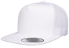 Yupoong 6006 Classic Trucker Snapback Hat, Flat Bill Hat with Mesh Back - YP Classics®