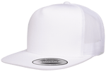 Yupoong 6006 Classic Trucker Snapback Hat, Flat Bill - Lot of 12 Hats (1 Dozen) - YP Classics® - Picture 11 of 11