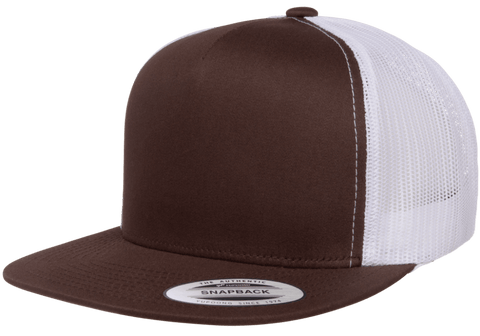 with Ba 6006T Snapback Flat Yupoong Classic Trucker – Park Mesh The Cap Wholesale Bill Hat,