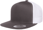 Yupoong 6006T Classic Trucker Snapback Hat, Flat Bill - Lot of 12 Hats (1 Dozen) - YP Classics® - Picture 5 of 9