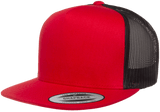 Yupoong 6006T Classic Trucker Snapback Hat, Flat Bill - Lot of 50 Hats - YP Classics®