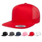Yupoong 6006 Classic Trucker Snapback Hat, Flat Bill - Lot of 10,000 Hats - YP Classics® - Picture 1 of 11
