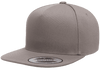 Yupoong 6007 5-Panel Cotton Twill Snapback Hat, Flat Bill Cap - YP Classics®