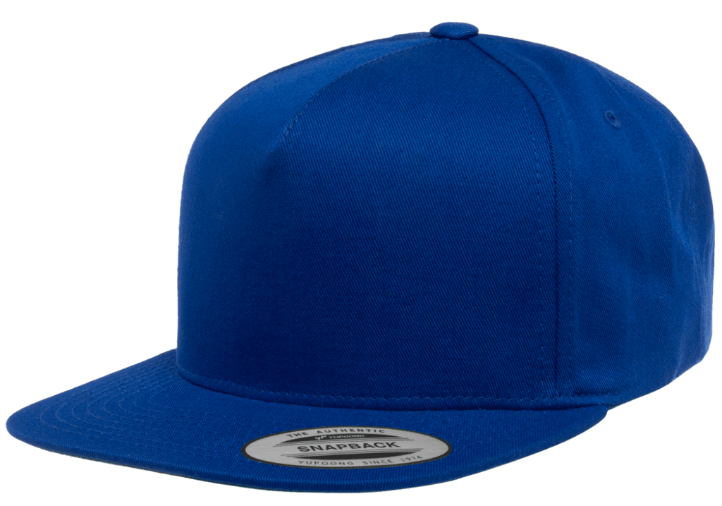 Yupoong 6007 5-Panel Cotton Twill Snapback Hat, Flat Bill Cap - YP Cla –  The Park Wholesale