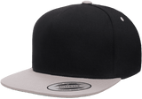 Yupoong 6007T 5-Panel Cotton Twill Snapback Hat, Flat Bill Cap - YP Classics®