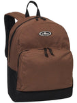 Everest Backpack Book Bag - Back to School Classic Two-Tone with Front Organizer