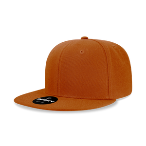 Decky 6020 - High Profile 6 Panel Snapback, Flat Bill Hat - CASE Pricing - 