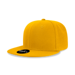 Decky 6020 - High Profile 6 Panel Snapback, Flat Bill Hat - CASE Pricing