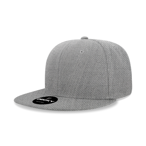 Decky SuperValue 7000 Snapback Hat, Flat Bill Cap, Bulk Snapback Hats, Wholesale Snapback Hats, Blank Snapback Hats