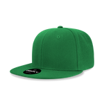 Decky 6020 - High Profile 6 Panel Snapback, Flat Bill Hat - CASE Pricing