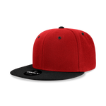 Decky 6020 - High Profile 6 Panel Snapback, Flat Bill Hat - CASE Pricing