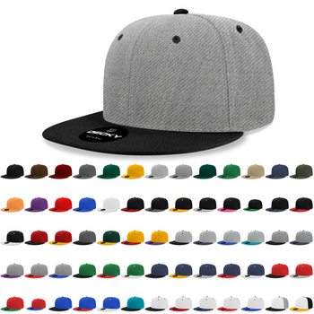 Decky 6020 - High Profile 6 Panel Snapback, Flat Bill Hat - PALLET Pricing