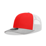 Decky 6031 - 6 Panel Mid Profile Structured Contra-Stitch Trucker Hat - CASE Pricing