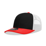 Decky 6031 - 6 Panel Mid Profile Structured Contra-Stitch Trucker Hat - CASE Pricing