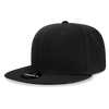 Decky 6034 Basic High Profile Snapback Hat, 6 Panel Flat Bill Cap - CASE Pricing