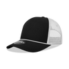 Decky 6040 - 5 Panel Mid Profile Structured Cotton/Poly Blend Trucker w/Rope