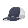 Decky 6040 - 5 Panel Mid Profile Structured Cotton/Poly Blend Trucker w/Rope