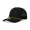 Decky 6040 - 5 Panel Mid Profile Structured Cotton/Poly Blend Trucker w/Rope