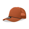 Decky 6040 - 5 Panel Mid Profile Structured Cotton/Poly Blend Trucker w/Rope