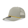 Decky 6040 - 5 Panel Mid Profile Structured Cotton/Poly Blend Trucker w/Rope
