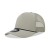 Decky 6040 - 5 Panel Mid Profile Structured Cotton/Poly Blend Trucker w/Rope