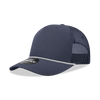Decky 6040 - 5 Panel Mid Profile Structured Cotton/Poly Blend Trucker w/Rope