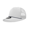 Decky 6040 - 5 Panel Mid Profile Structured Cotton/Poly Blend Trucker w/Rope