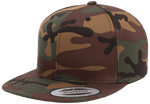 Yupoong 6089CM Premium Camo Snapback Hat, Flat Bill Cap, Camouflage - YP Classics® - Picture 1 of 2