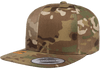 Yupoong 6089MC MultiCam Camo Snapback Hat, Flat Bill Cap, Camouflage - YP Classics®
