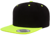 Yupoong 6089MT Premium Snapback Hat, Flat Bill Cap, 2-Tone Colors - YP Classics®