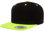 Yupoong 6089MT Premium Snapback Hat, Flat Bill Cap, 2-Tone Colors - YP Classics® - Picture 3 of 22