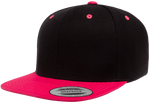 Yupoong 6089MT Premium Snapback Hat, Flat Bill Cap, 2-Tone Colors - YP Classics® - Picture 9 of 22