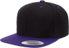 Yupoong 6089MT Premium Snapback Hat, Flat Bill Cap, 2-Tone Colors - YP Classics®