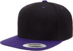 Yupoong 6089MT Premium Snapback Hat, Flat Bill Cap, 2-Tone Colors - YP Classics® - Picture 10 of 22