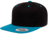 Yupoong 6089MT Premium Snapback Hat, Flat Bill Cap, 2-Tone Colors - YP Classics®