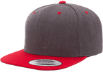 Yupoong 6089MT Premium Snapback Hat, Flat Bill Cap, 2-Tone Colors - YP Classics® - Picture 15 of 22