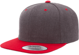 Yupoong 6089MT Premium Snapback Hat, Flat Bill Cap, 2-Tone Colors - YP Classics®