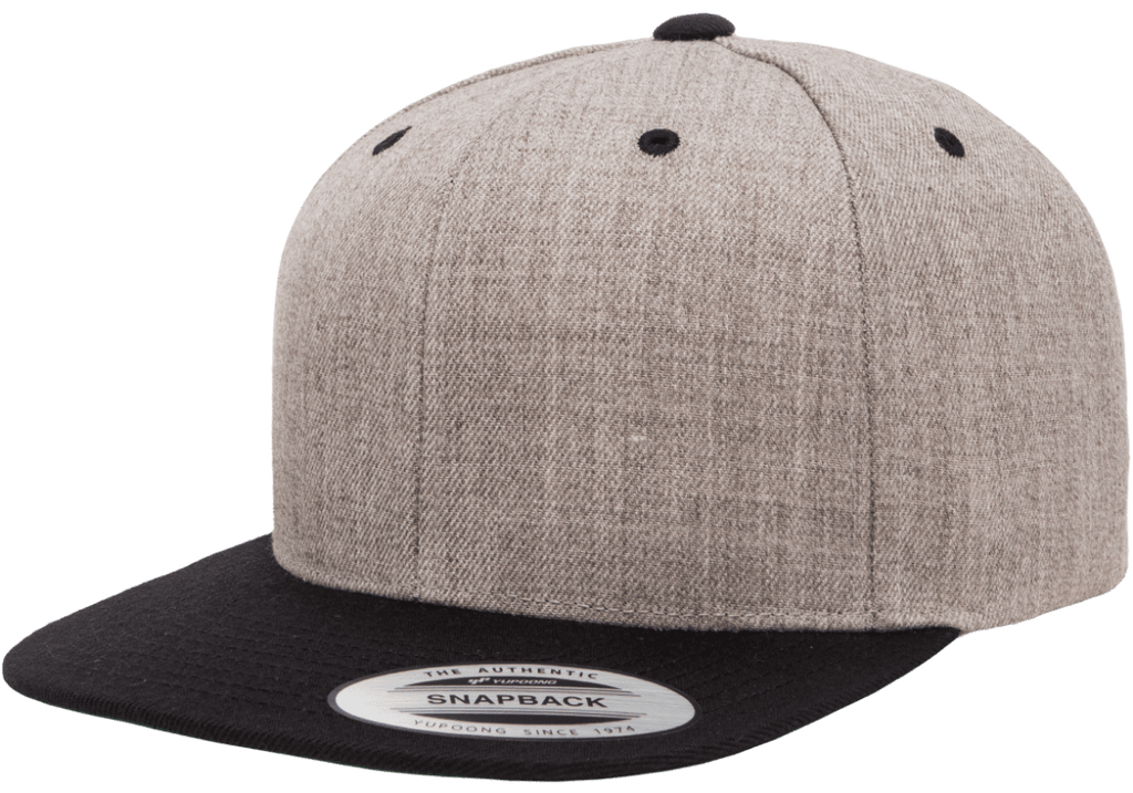 Yupoong 6089MT Premium Snapback Hat, Flat Bill Cap, 2-Tone Colors - YP –  The Park Wholesale