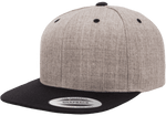 Yupoong 6089MT Premium Snapback Hat, Flat Bill Cap, 2-Tone Colors - YP Classics® - Picture 16 of 22