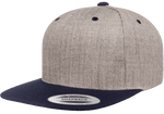Yupoong 6089MT Premium Snapback Hat, Flat Bill Cap, 2-Tone Colors - YP Classics® - Picture 17 of 22