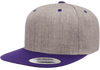 Yupoong 6089MT Premium Snapback Hat, Flat Bill Cap, 2-Tone Colors - YP Classics®