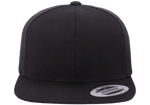 Yupoong 6089M Premium Snapback Hat, Flat Bill Cap - YP Classics® - Picture 4 of 21