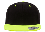 Yupoong 6089MT Premium Snapback Hat, Flat Bill Cap, 2-Tone Colors - YP Classics® - Picture 4 of 22