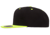 Yupoong 6089MT Premium Snapback Hat, Flat Bill Cap, 2-Tone Colors - YP Classics®