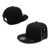 Pique Pattern Snapback Hat, Flat Bill - Golf & Sports Cap - Decky 6103