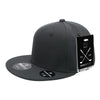 Pique Pattern Snapback Hat, Flat Bill - Golf & Sports Cap - Decky 6103