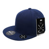 Pique Pattern Snapback Hat, Flat Bill - Golf & Sports Cap - Decky 6103